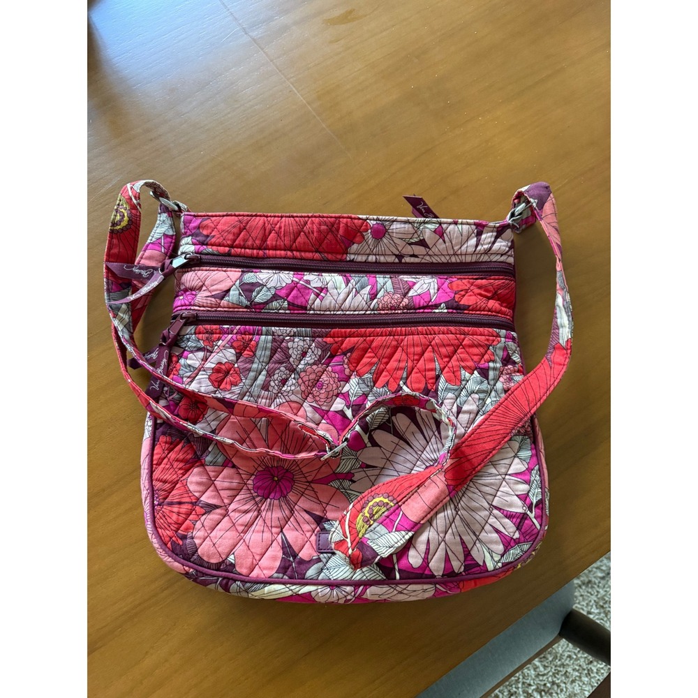 Vera Bradley Floral‎ Quilted Crossbody Bag Shoulder Purse - Picture 8 of 8